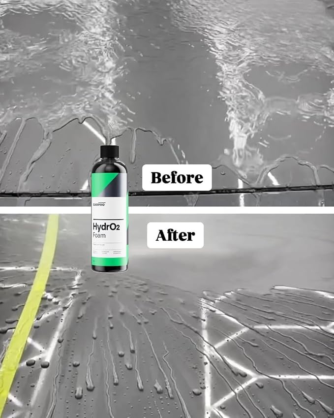 HydrO2 Foam Car Wash & High Gloss Sealant in One: 1-Step Car Wash and Coat, Ultra-Hydrophobic Coating - 500mL (17oz)