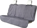 Back Seat Cover for Car Trucks Van SUV Jeep,Waterproof Rear Bench Towel Seat Covers for Dogs and Kids,Automotive Backseat Protector (Grey)