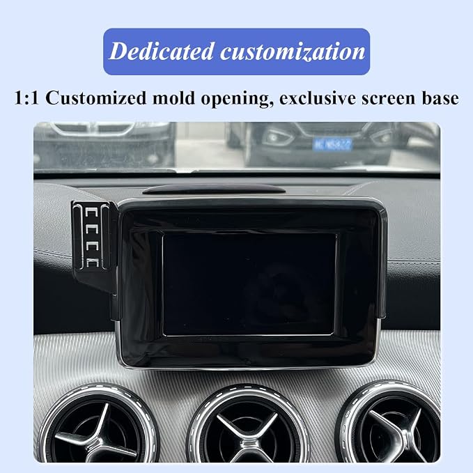 Car Phone Holder for Mercedes Benz CLA/GLA-Class Auto Accessories [Only for 2014 CLA & 2015 GLA 5.8" Screen][7/8" Not usable][Auto Lock Hands Free Cell Phone Mount Car fits for All Smartphones]