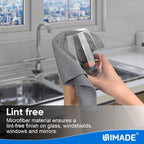 Microfiber Cleaning Cloth, 20 Pack Reusable Microfiber Towels for Cars Lint Free Cleaning Shop Towel Rags for Home Kitchen Automotive Bar Mechanic Restaurant Garage, 11.5"x 11.5", Grey