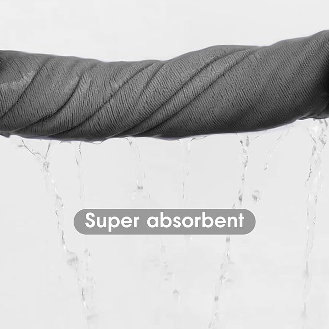 Extra Large Bath Towels, Microfiber Bath Sheet Towels for Body, 2 Pack 35" x 70", Oversized, Soft, Super Absorbent, Fast Drying, Perfect forSauna, Shower, Sport, Fitness, Yoga, Grey