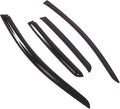 WD2-622 Dark Smoke 4 Pcs Set Window Visor (Outside Mount) Deflector Rain Guard Compatible with 2007-2010 Chevrolet Aveo5 Hatchback