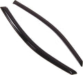 WD2-176RM Dark Smoke 2 Pcs Set Window Visor (Outside Mount) Deflector Rain Guard Compatible with 2000-2007 Ford Focus Hatchback