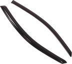 WD2-176RM Dark Smoke 2 Pcs Set Window Visor (Outside Mount) Deflector Rain Guard Compatible with 2000-2007 Ford Focus Hatchback