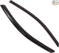 Outside Mount Window Vent Visors Rain Guards Compatible with Ford Focus Hatchback 2000-2007 | Side Window Wind Deflectors Rain Shields | Smoke Tinted, 2 Pcs Set, DGWV-176RM