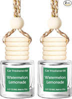 Hanging Car Air Freshener, Long Lasting Essential Oil Diffuser, Non-Toxic New Car Scent, Cute Car Fresheners for Women, 2 Pack Made in USA
