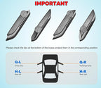 2 PCS Trunk Organizers for 2025 2026 Ford Bronco 4 Doors Automatic Transmission ONLY with Center Console Organizer, Door Handle Storage Not for manual transmission (Not for Sport & 2Door)