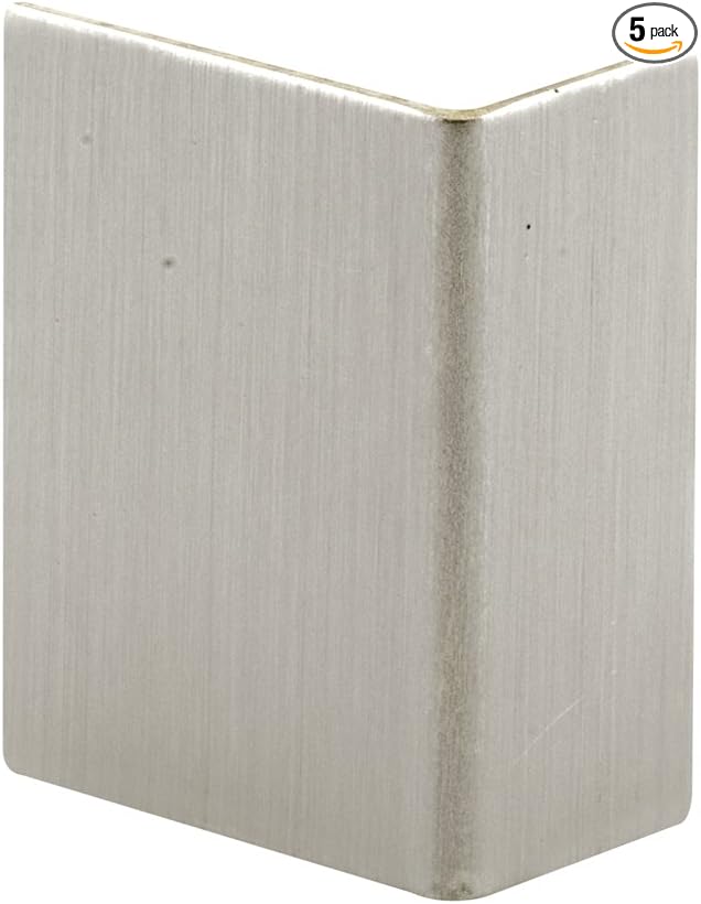S 4215 Brushed Stainless, Adhesive Backed Door Edge Guard (5 Pack)