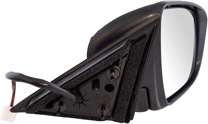 Passenger Side Mirror Assembly Electric Adjustment Non-Heated No Memory Black Compatible with 2014-2017 Nissan Rogue with Turn Signal NI1321254