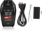 LCD Key fob LCD Key for All Cars Keyless Entry and Remote Control Universal TK800+ LCD Touch Sn Smart Key Remote Keyless Entry for All Start Stop Engine Button Red (Black)