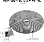 Car Door Edge Guards, 16FT Car Edge Rubber Seal Trim Protector, No Glue Needed U Shape Car Door Guard Universal for Most Cars, Vehicles, SUVs (Gray/16FT)