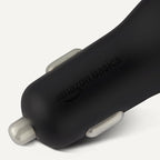 Fast-Charging Car Charger, Dual-Port, 1 USB-C + 1 USB-A, 32W, Multi-Device Compatibility, Safety Features, Black