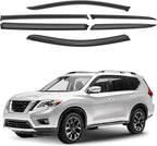 GrandWheel Window Deflectors Smoke Tinted Tape-On Side Window Vent Visor Deflectors Rain Guards Compatible with Pathfinder 2013-2020 - 6pcs. GW0395