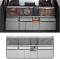 Mandark Car Trunk Organizer, Large Capacity Vehicle Backseat Hanging Storage Bag with 9 Pocekt, Space Saving Auto Seat Back Cargo Organizing Accessories, Universal for SUV, Truck, Van (Gray)
