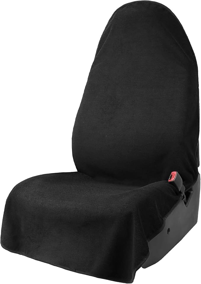 Black Waterproof Sweat Towel Seat Cover Universal Non-Slip for Car Truck SUV Seat for Dog & Kid Workout Outdoor OR Sport Activities