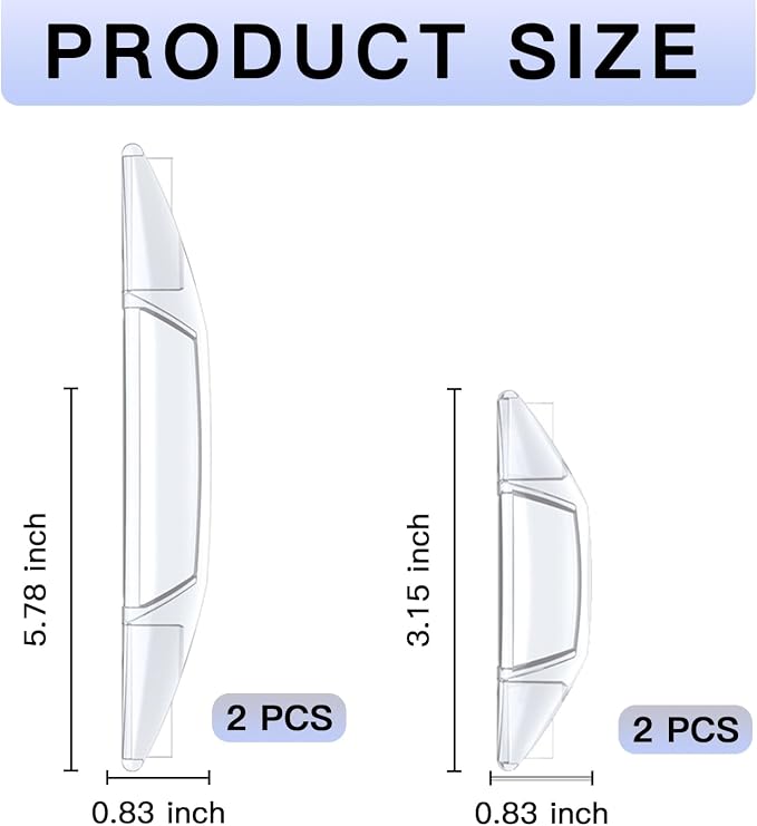 4 PCS Car Door Anti-Collision Strip, Rearview Anti-Impact Sticker, Door Protection Decorative Covers, Door Edge Bumper Guard, Universal Car Side Door Edge Protector (Transparent)