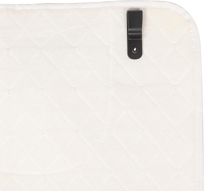 Back Protector Kick Mat with Storage Pocket, Beige Anti-Scuff Pad for Rear Seats, General Protective Interior Car Accessory for Dirt and Damage Prevention