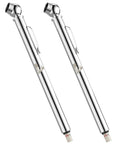 Pencil Tire Pressure Gauge, 2 Pack, 10-75 PSI, Stainless Steel Body | Metal Made Nozzle, Rust and Corrosion Resistant, Pencil Air Pressure Gauge for Tires, 3 Measurements for Cars, Bikes