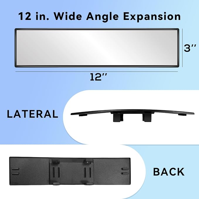 Rear View Mirror Car Accessories Blind Spot For Clip on Seat Facing Big Rearview Mirrors Baby Men Women Hyundai Cars Panoramic Necessities Decor Interior Cute Automotive for Truck SUV (Clear)