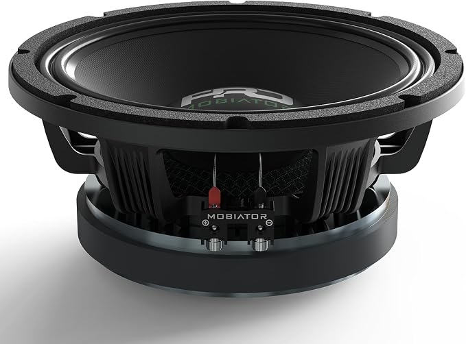 PRO108MB Loudspeaker - 10" Midbass Aluminum Basket, 1600W Max, 400W RMS, 8 Ohms - Premium Quality Audio Door Speakers for Car or Truck Stereo Sound System (MB-PRO108MB)