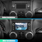 Android Car Stereo for Jeep Wrangler JK 2007-2018 Dodge RAM | RAM 1500 2500 3500 2009-2012, Carplay Android Auto Support, Built in Bluetooth WiFi, 2G RAM 32G ROM