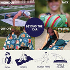 Athletic Running Towel, Full-Sized, Car Seat Cover - Performance Microfiber… (Out N Back)