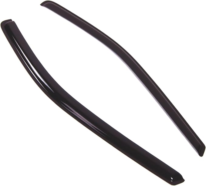 WD2-443 Dark Smoke 2 Pcs Set Window Visor (Outside Mount) Deflector Rain Guard Compatible with 1998-2003 Toyota Sienna