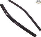 Outside Mount Window Vent Visors Rain Guards Compatible with Toyota Sienna 1998-2003 | Side Window Wind Deflectors Rain Shields | Smoke Tinted, 2 Pcs Set, DGWV-443