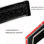 Side Car Window Visor Rain Guard Vent Deflectors Compatible with 2015-2026 Ford F-150 2017-2023 F-250 F-350 F-450 F-550 Crew Cab Window Shade Sun Shield Truck Accessories 4-pc Set
