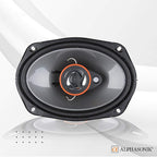 AS268P Loudspeakers 2 Pairs of 6X8 350W Max 3-Way Speakers 4 Ohms Premium Quality Audio Door Speakers for Car or Truck Stereo Sound System
