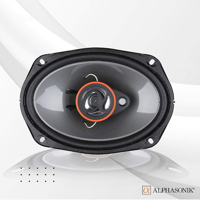 AS268P Loudspeakers 2 Pairs of 6X8 350W Max 3-Way Speakers 4 Ohms Premium Quality Audio Door Speakers for Car or Truck Stereo Sound System