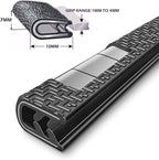 66Ft(20.2M) Long Car Door Edge Guards,U Shape Edge Trim Rubber Seal Protector Rubber Car Door Protector Car Protection Door Edge Anti-Collision Rubber Clips Fit for Most Car| Black