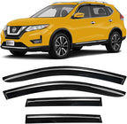 Vent Window Visors rain Guards Wind Deflectors for Nissan Rogue 2014-2020, Smoke Tinted 4pcs 2015 2016 2017 2018 2019 94827