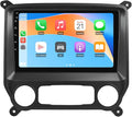 4Core Car Radio Stereo for Chevy Silverado GMC Sierra 2014 2015 2016 2017 2018 with 10 inch Touchscreen Wireless Carplay Android Auto FM WiFi Bluetooth SWC