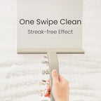 JustHang Shower Squeegee for Glass Doors, All-One-Piece Award-Winning Silicone Squeegee with Built-in Hook for Bathroom,Window, Mirror, Tile Wall,Car, Streak-Free Cleaner,10-Inch Light Taupe