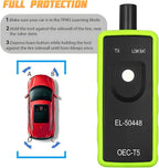 TPMS Relearn Tool for GM Vehicles, EL-50448 Tire Pressure Monitor Sensor Activation Reset Tool OEC-T5, System Programming Training for Most Series Cars (Green)