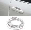 16Ft (5M) Car Door Edge Protector, Self-Adhesive Scratch Resistant U Shape Auto Door Edge Guard Decoration, Anti-Collision Car Doors Trim Strip Protector for Truck, SUV, Sedan (White-5M)