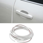 16Ft (5M) Car Door Edge Protector, Self-Adhesive Scratch Resistant U Shape Auto Door Edge Guard Decoration, Anti-Collision Car Doors Trim Strip Protector for Truck, SUV, Sedan (White-5M)