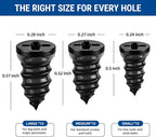 47PCS Tire Repair Rubber Nail Kit - Complete Screw Plug Kit with Glue, Fast Fix for Flat Tires on Car, Truck, Motorcycle, SUV & More