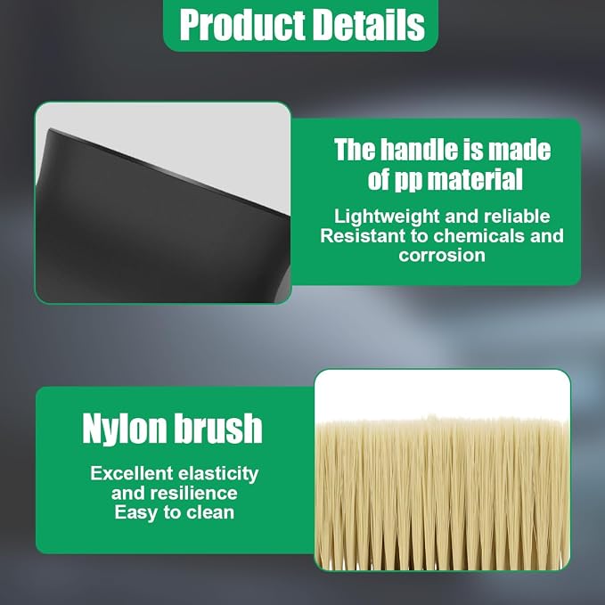 Car Interior Dust Brush, Soft Bristles Auto Exterior Cleaning Whisk Broom, No-Scratch Car Dashboard Detailing Brush, Vehicle Dusting Tool for Leather, Air Conditioner Vent (1PC)