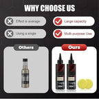Glass Polishing Liquid D1,2025 New Car Glass Polishing Compound Windshield Cleaner Glas Oil Film Remover with Sponge,Auto Glass Polish Removes Swirls, Scratches, Wiper Marks & Oil Film (1)