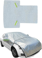 Zpana Car Windshield Snow Cover, 7-Layer Thickened Windproof Heavy Duty Vehicle Windscreen Frost Ice Cover, Automotive Exterior Snow Ice Protector, Universal for SUV RV Truck (57.1 × 87.8 Inches)