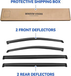 Window Visors Rain Guards Shield for 2011-2020 Toyota Sienna, Out-Channel Window Vent Wind Deflectors Visors Shades for 11-20 Sienna