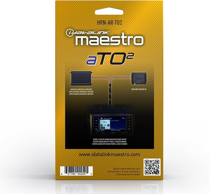 Maestro HRN-AR-TO2 Harness - Connects a Maestro AR Amplifier Replacement Module to Select Toyota, Lexus, and Subaru Vehicles with Premium Sound Systems (ADS-MAR Module Required)