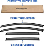 Window Visors Rain Guards Shield for 2007-2015 Mazda CX-9, Out-Channel Window Vent Wind Deflectors Visors Shades for 07-15 Mazda CX9 CX 9