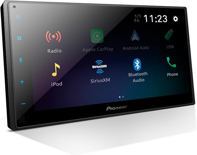 DMH-1600NEX 6.8" Double-Din Digital Multimedia Receiver - Built in Bluetooth, Wired Apple CarPlay and Android Auto, Touchscreen, Rear Camera Input