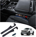 Half-Sized Seat Gap Filler Compatible with Ford F150 F250 F350 F450| Zero Obstruction to Lower Center Console Storage | Anti-Drop Organizer | Window Breaker Interior Accessories