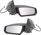 2 Piece Driver and Passenger Side Mirror Assembly Set Electric Adjustment Non-Heated No Memory Textured Compatible with 2003-2007 Saturn Ion GM1320360 GM1321360
