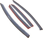 Car Window Rain Guard | Outside Mount Visors Auto Side Window Deflectors | Windows Visor Rain Shields Compatible with 2013-2016 Ford Fusion | 4 Pcs Set, LGWV2-797, Light Tinted