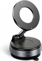 Vacuum Magnetic Phone Holder for Car, 96LBS Suction Cup & 2800gf Magnetic Hold, 360° Foldable MagSafe Car Mount for Dashboard, Windshield, Gym & Mirror, Compatible for iPhone 17–12 and Android